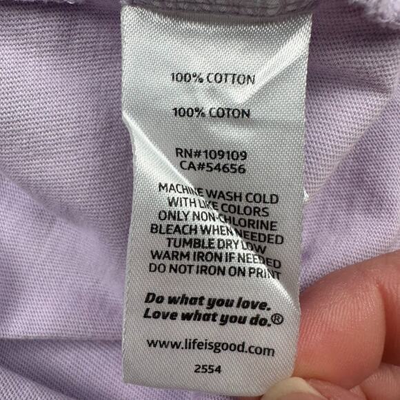 Life Is Good Shirt Womens Large Purple Crusher Tee Long Sleeve Comfort Daisy - Picture 10 of 14